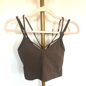 NWT Women's Lululemon Athletica Brown Ribbed Tank